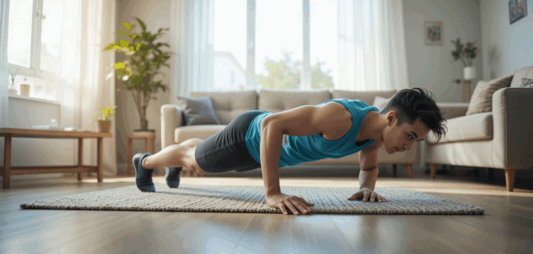 Leia mais sobre o artigo Treino em Casa sem Equipamentos: 20 Minutos para Resultados